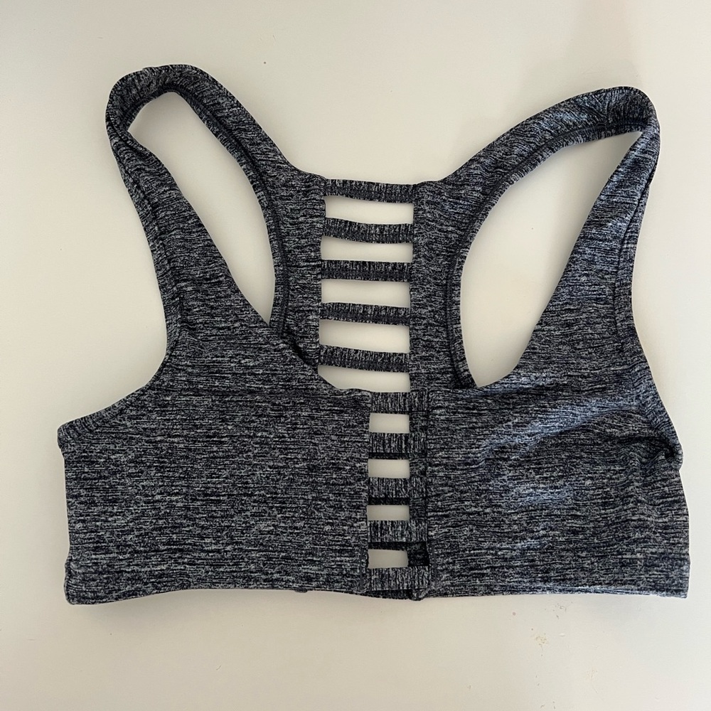 Pink sports bra